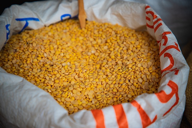 Suet pellets in large storage bags