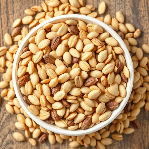 Sunflower seeds and grains mix