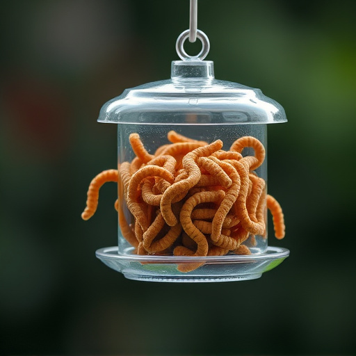 Attract Robins with Mealworm Feeder for Small Birds