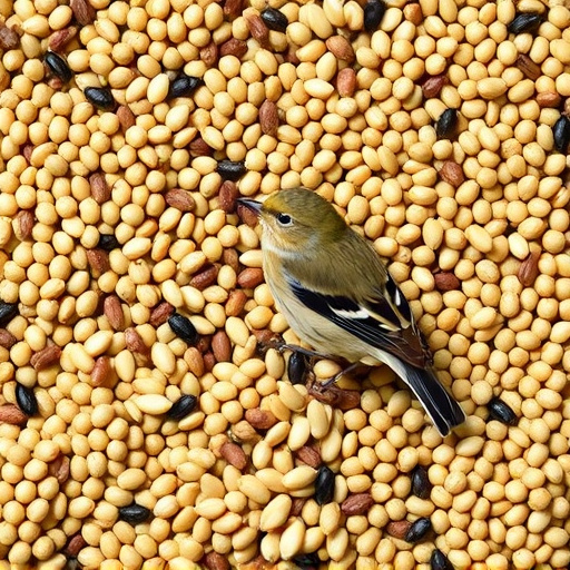 Variety of seeds suitable for UK birds