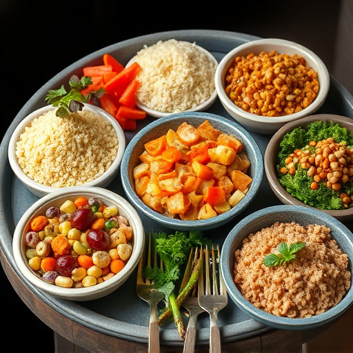 Variety of wild bird food in dishes