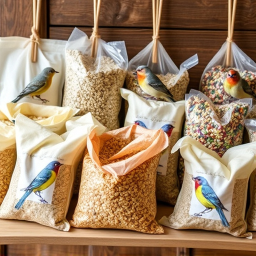 Variety of wild bird seed bags