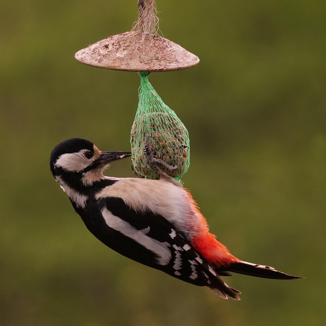 Weatherproof bird feeding station outdoors