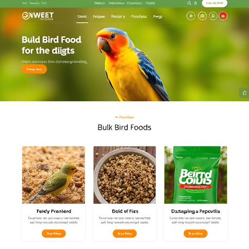 Website offering bulk bird food options