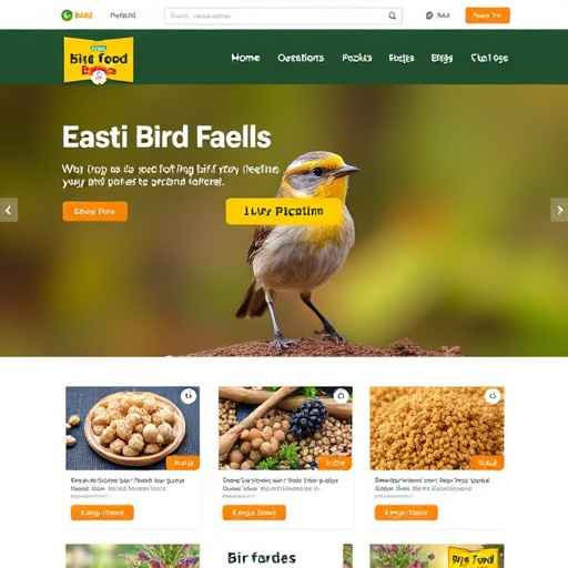 Website showing bird food bundle deals