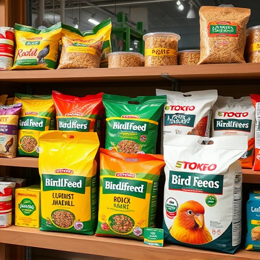 Wide selection of bird feed products