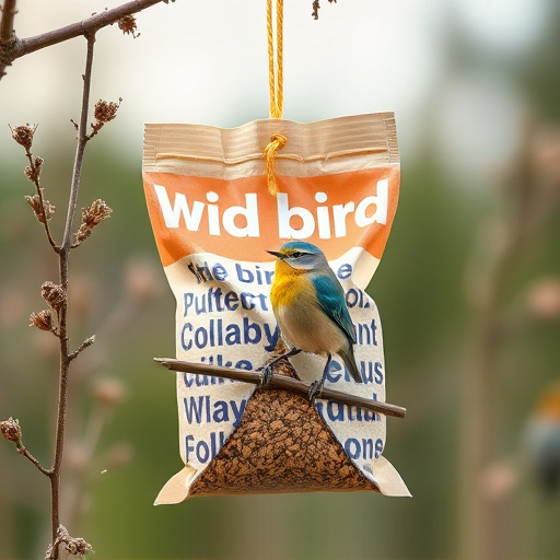Wild bird seed in eco-friendly bag