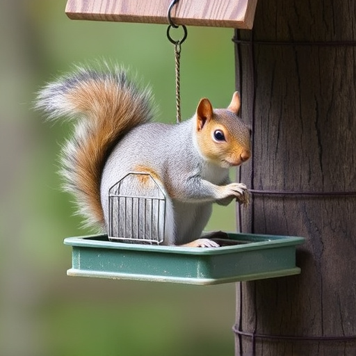 Affordable squirrel-resistant bird feeder hanging