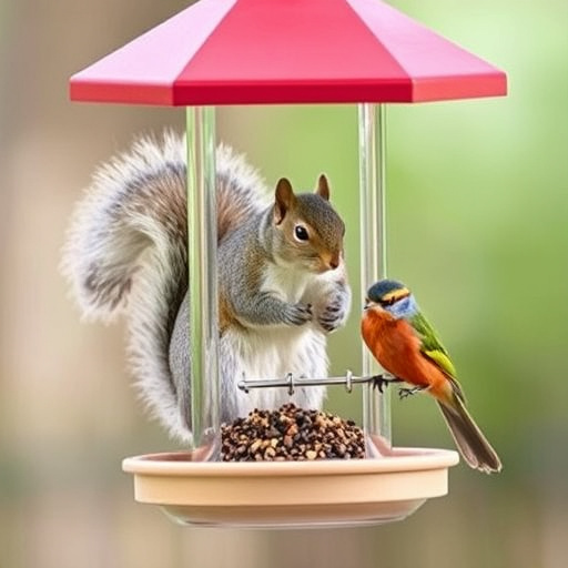 Affordable squirrel-resistant bird feeder hanging