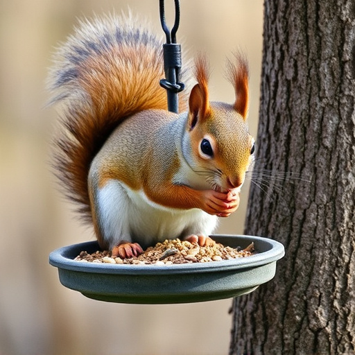 Affordable squirrel-resistant bird feeder hanging