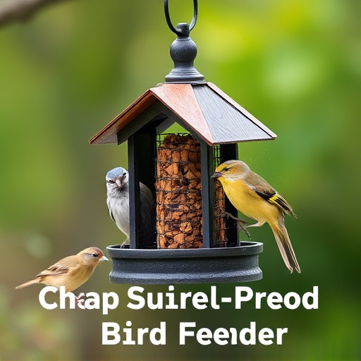 Affordable squirrel-resistant bird feeder hanging