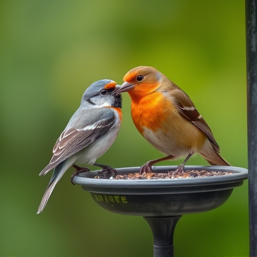Apples and berries left for birds