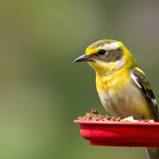 Bag of bird seed with delivery tag