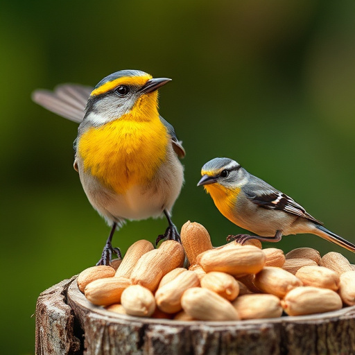 Bag of premium peanuts for wild birds