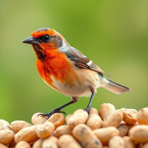 Bag of premium peanuts for wild birds