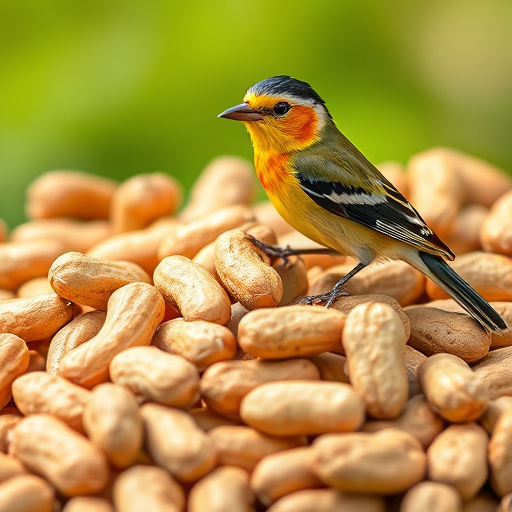 Bag of premium peanuts for wild birds