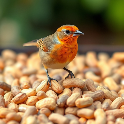 Bag of premium peanuts for wild birds
