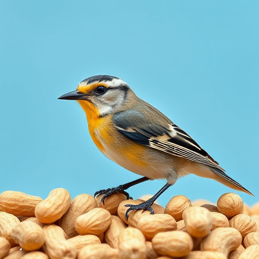 Bag of premium peanuts for wild birds