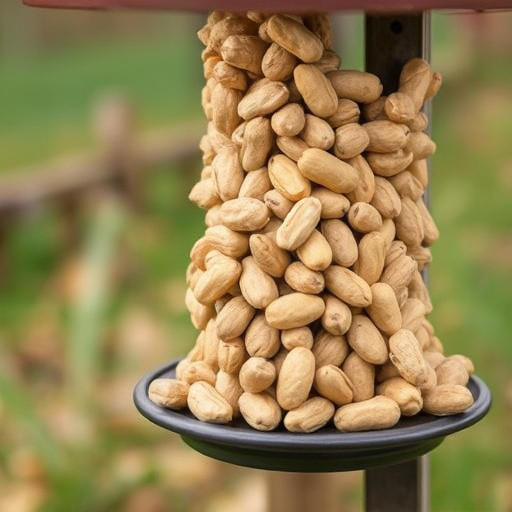 Bag of premium peanuts for wild birds