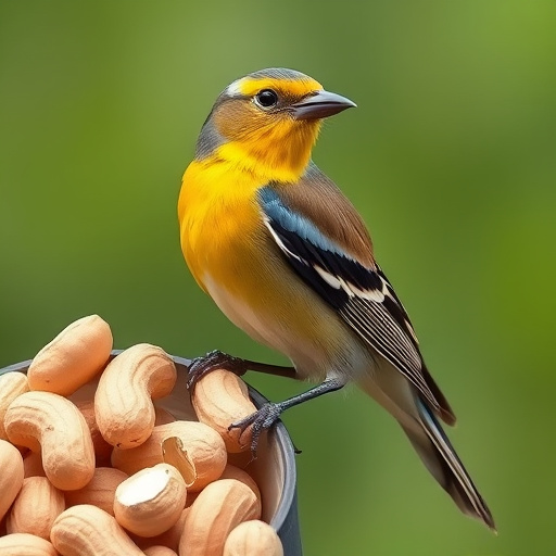 Bag of premium peanuts for wild birds