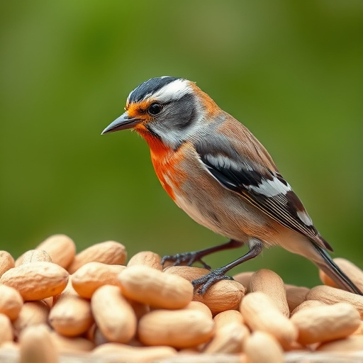 Bag of premium peanuts for wild birds