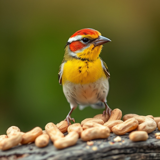 Bag of premium peanuts for wild birds