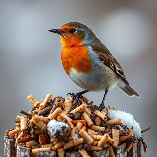 Winter Suet Pellets: Fueling Robins and Tits' Survival