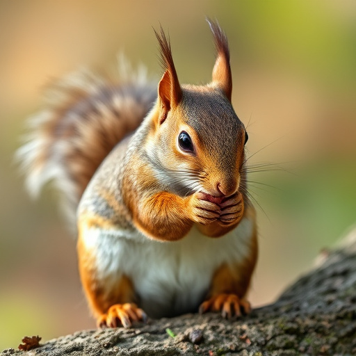 Bird feeder with rotating squirrel guard