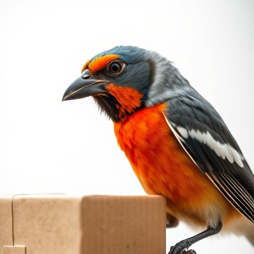 Bird food box left at front door