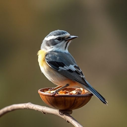 Bird food delivery box on doorstep
