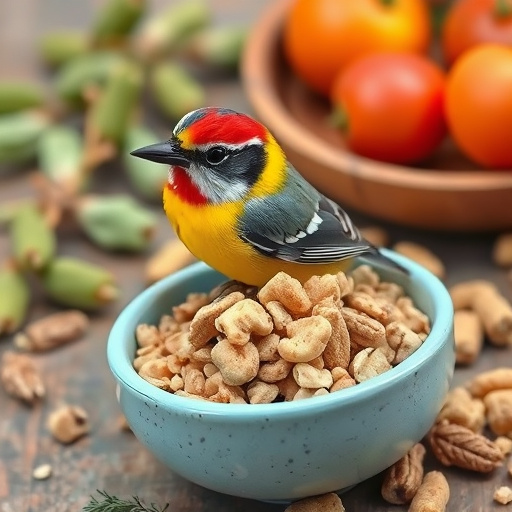 Bird food mix for sensitive birds