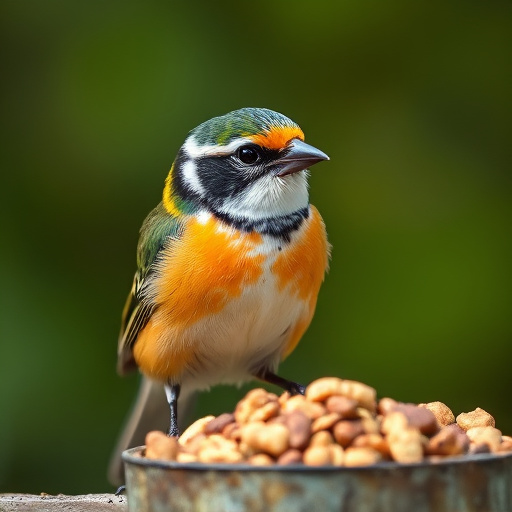 Bird food parcel with free delivery label
