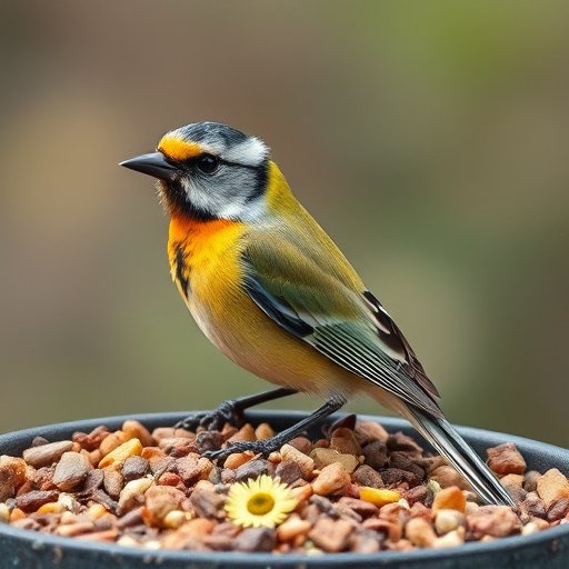 Bird seed bulk packaging outdoors