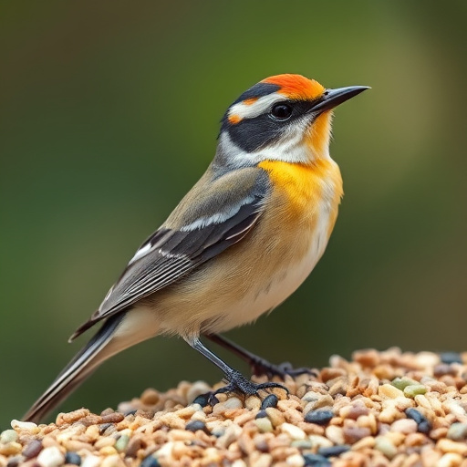 Bird seed bulk packaging outdoors