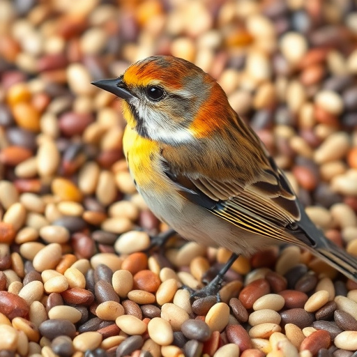 Bird seed mix for wheat-sensitive birds