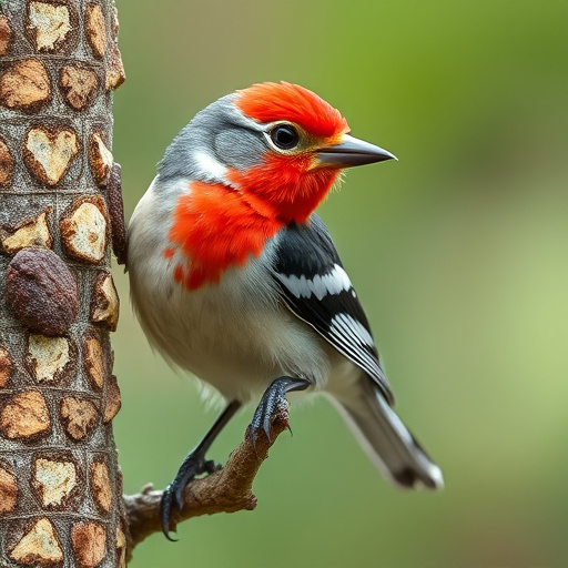 Birds enjoying high-energy suet food