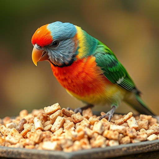 Birds enjoying high-energy suet food