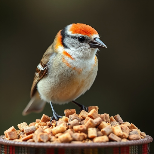 Birds enjoying high-energy suet food