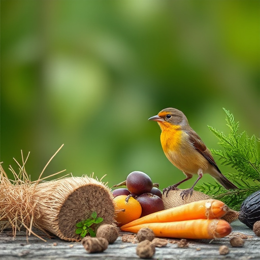 Birds enjoying suet balls outdoors