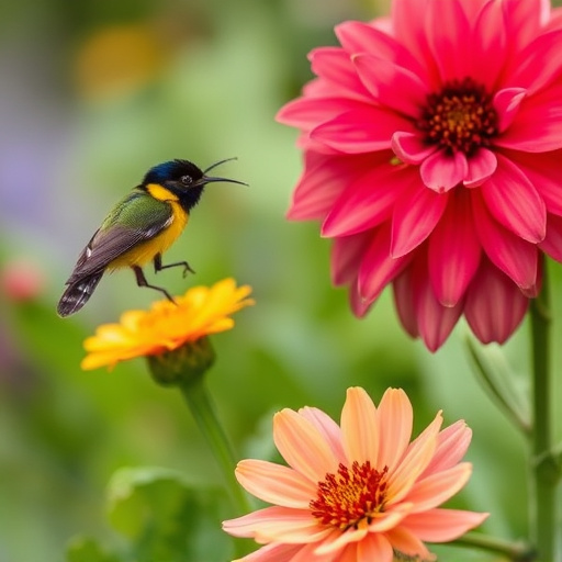 Birds feeding on sunflower hearts