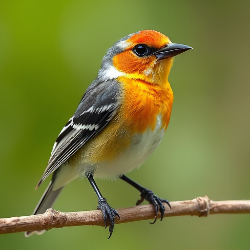 Birds feeding on sunflower seeds