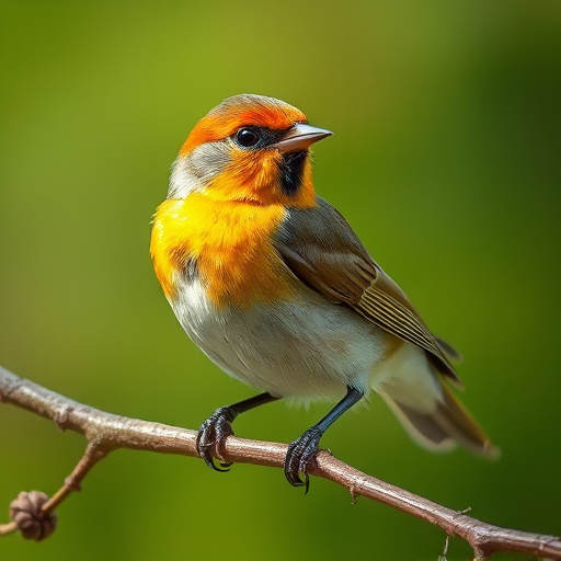 Birds feeding on sunflower seeds