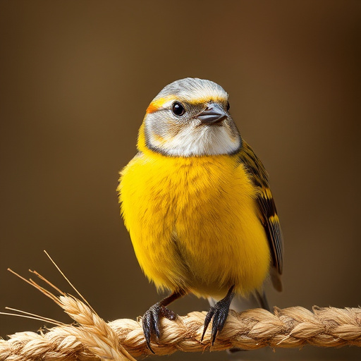 Birds feeding on wheat-free mix