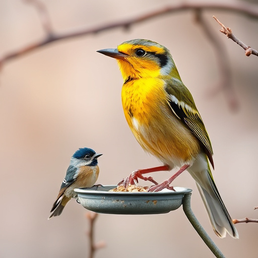 Birdseed mix in mesh feeder bag