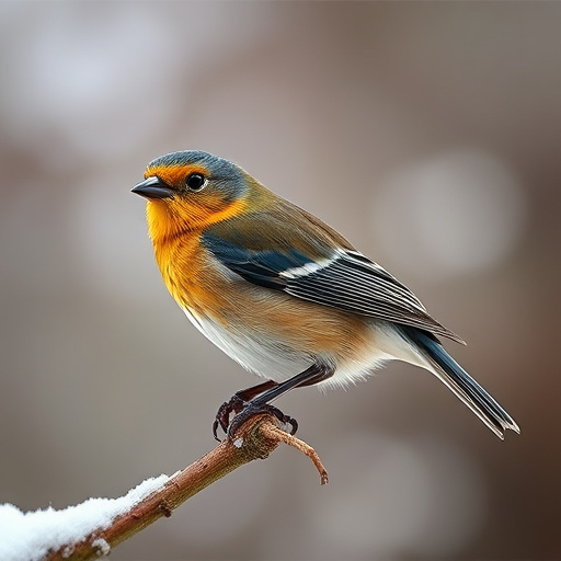 Blue tit eating suet from hanging cage