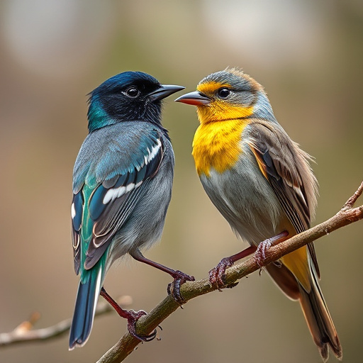 Blue tit eating suet from hanging cage