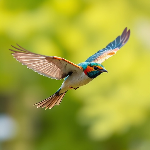 Blue tit holding sunflower heart in beak