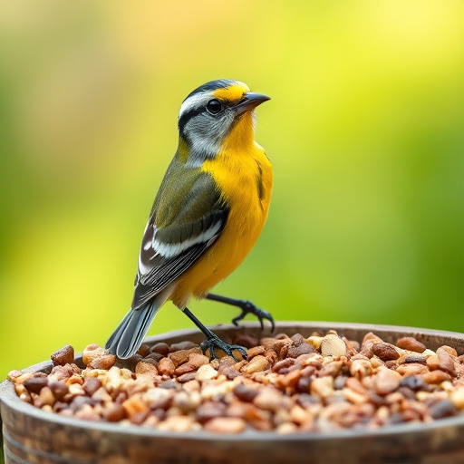 Blue tits enjoying fresh insects
