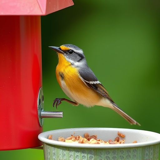 Blue tits enjoying fresh insects