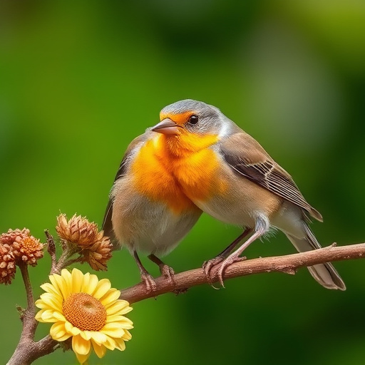 Blue tits enjoying fresh insects